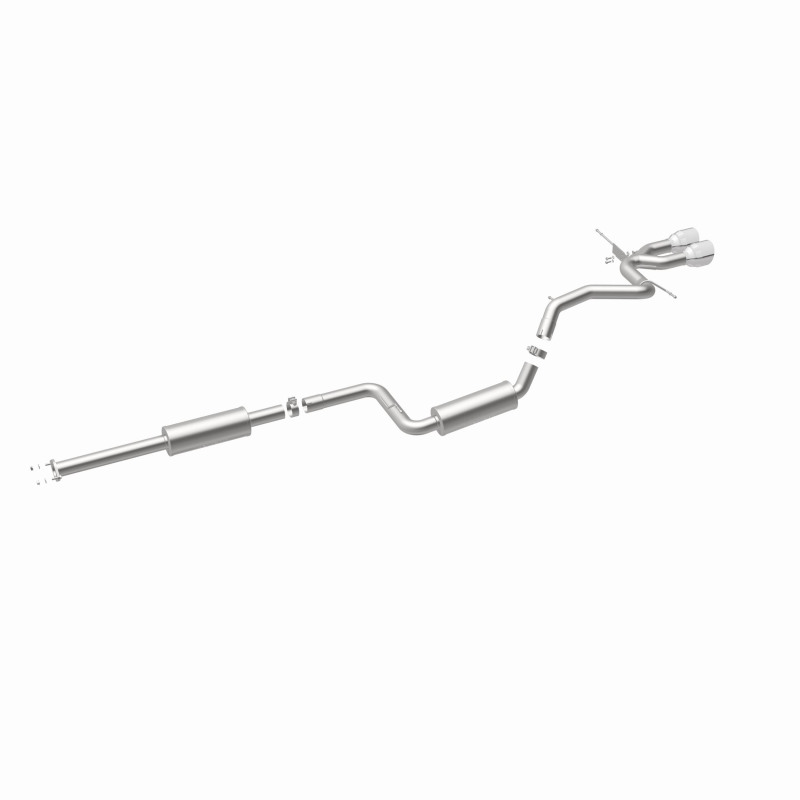 Ford Focus Performance Exhaust - Rear - Magnaflow - Street Series Cat-Back, Dual Center Rear Exit, Stainless Steel, 2.5 in Piping, 4.5 in Polished Tips - Polished - `13-`18