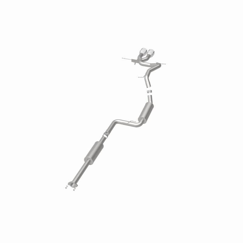 Ford Focus Performance Exhaust - Rear - Magnaflow - Street Series Cat-Back, Dual Center Rear Exit, Stainless Steel, 2.5 in Piping, 4.5 in Polished Tips - Polished - `13-`18