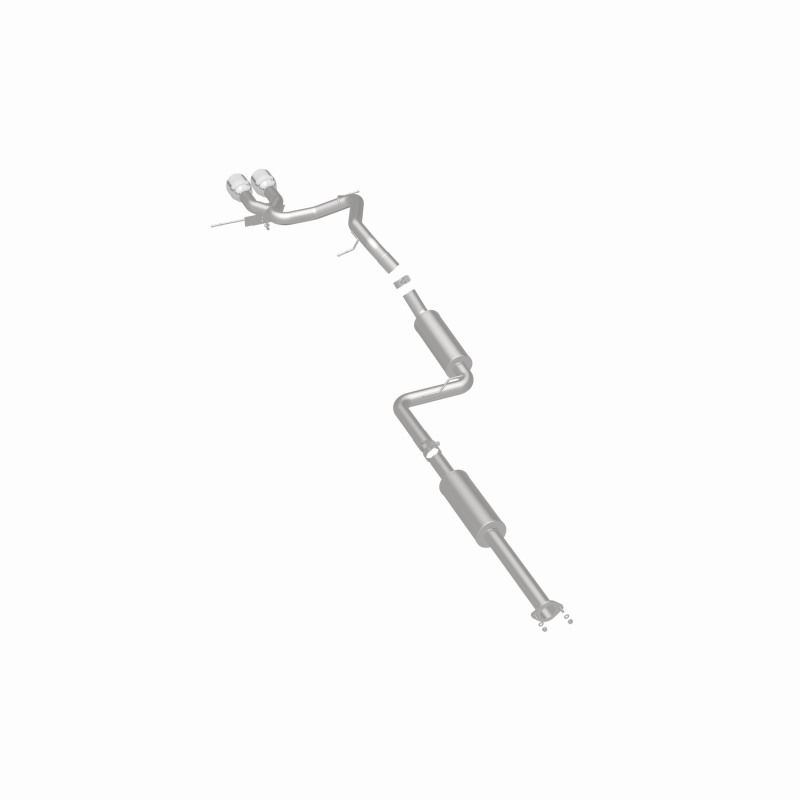 Ford Focus Performance Exhaust - Rear - Magnaflow - Street Series Cat-Back, Dual Center Rear Exit, Stainless Steel, 2.5 in Piping, 4.5 in Polished Tips - Polished - `13-`18