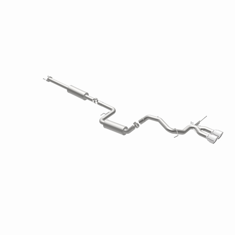 Ford Focus Performance Exhaust - Rear - Magnaflow - Street Series Cat-Back, Dual Center Rear Exit, Stainless Steel, 2.5 in Piping, 4.5 in Polished Tips - Polished - `13-`18