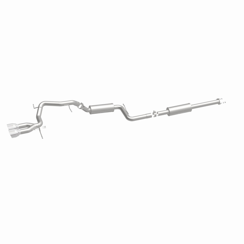 Ford Focus Performance Exhaust - Rear - Magnaflow - Street Series Cat-Back, Dual Center Rear Exit, Stainless Steel, 2.5 in Piping, 4.5 in Polished Tips - Polished - `13-`18