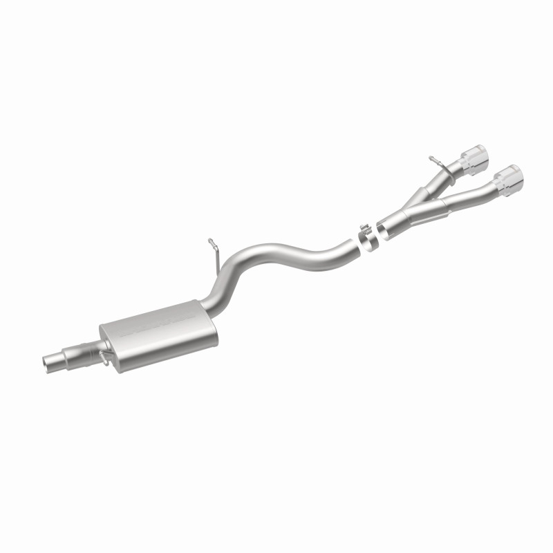 Volkswagen Golf R Performance Exhaust - Rear - Magnaflow - Touring Series Cat-Back, Dual Center Rear Exit, Stainless Steel, 3in Piping, 4in Polished Tips - Polished - `12-`13