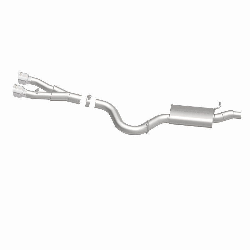 Volkswagen Golf R Performance Exhaust - Rear - Magnaflow - Touring Series Cat-Back, Dual Center Rear Exit, Stainless Steel, 3in Piping, 4in Polished Tips - Polished - `12-`13