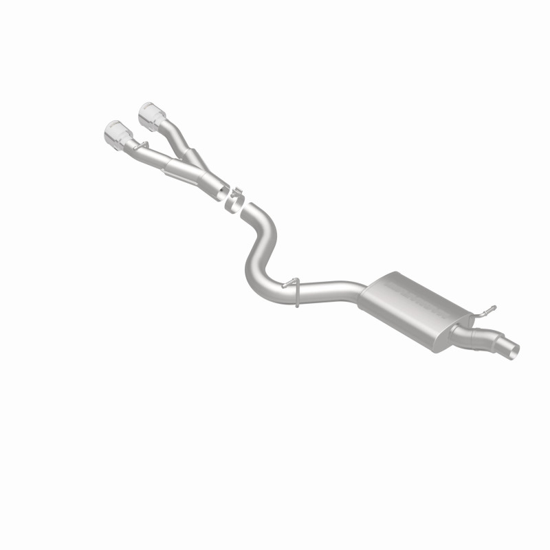 Volkswagen Golf R Performance Exhaust - Rear - Magnaflow - Touring Series Cat-Back, Dual Center Rear Exit, Stainless Steel, 3in Piping, 4in Polished Tips - Polished - `12-`13