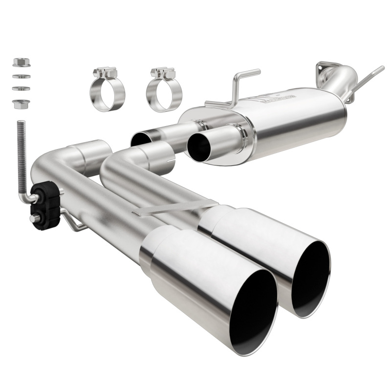 Dodge Ram 1500 Performance Exhaust - Dual Same Side Before Passenger Rear Tire - Magnaflow - Street Series Cat Back - `09-`13 Dodge Ram 1500 Performance Exhaust - Dual Same Side Before Passenger Rear Tire - Magnaflow - Street Series Cat Back - `09-`13