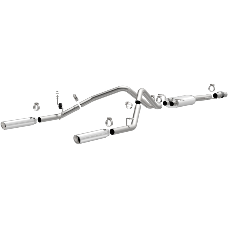 Chevrolet Silverado Performance Exhaust - Rear - Magnaflow - Cat Back, Dual Split Rear Exit - 2014