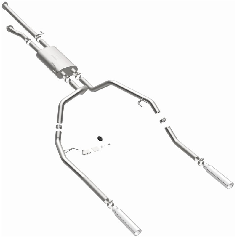 Toyota Tundra Performance Exhaust - Rear - Magnaflow - Street Series Cat Back, Dual Split Rear Exit - Polished - `14-`21