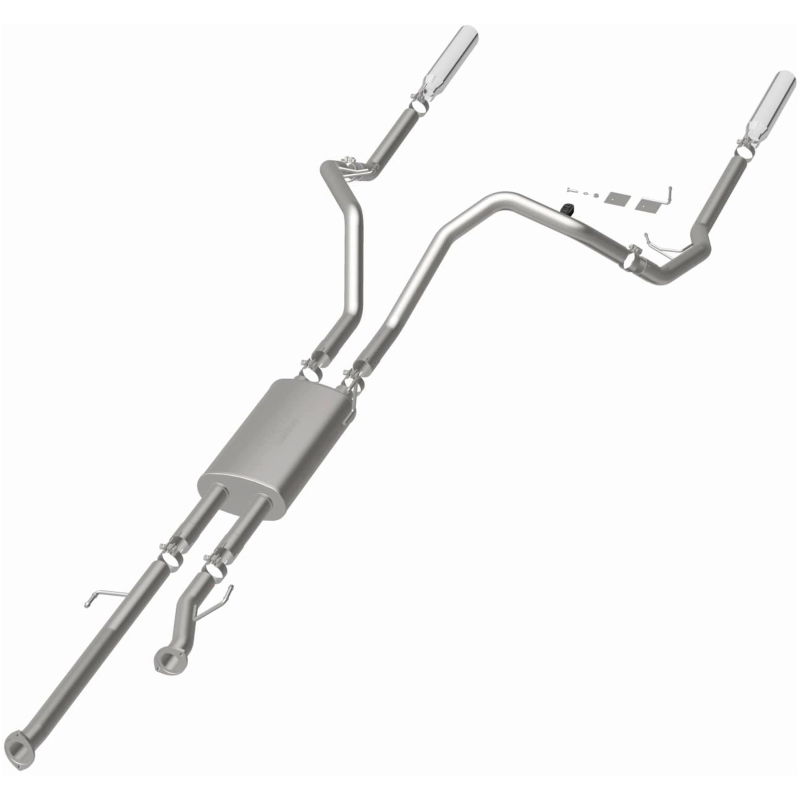 Toyota Tundra Performance Exhaust - Rear - Magnaflow - Street Series Cat Back, Dual Split Rear Exit - Polished - `14-`21