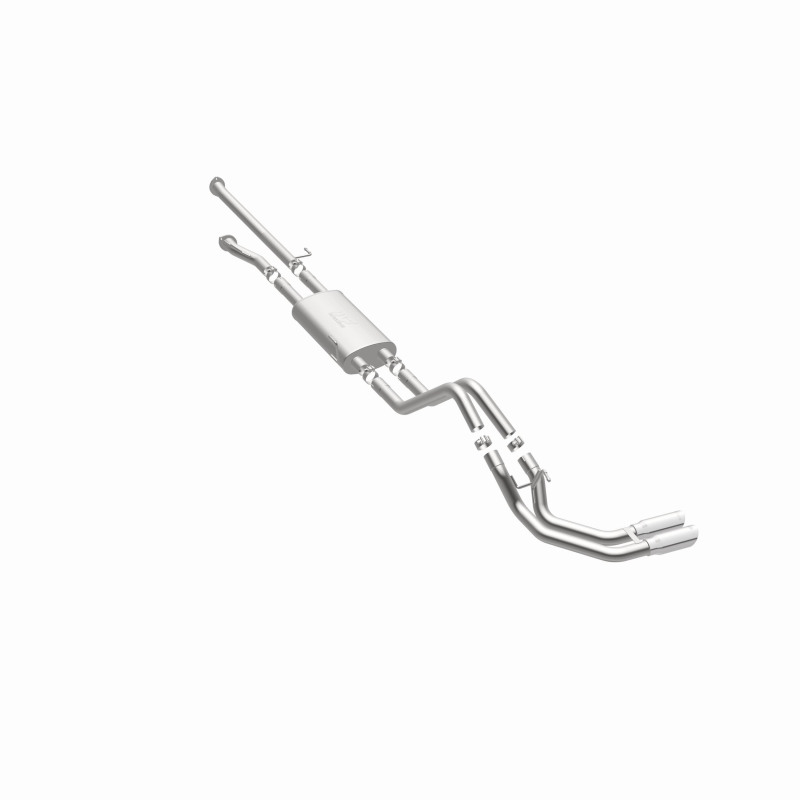 Toyota Tundra Performance Exhaust - Dual Same Side Behind Passenger Rear Tire - Magnaflow - Street Series Cat-Back, 15306 - Polished - `14-`21