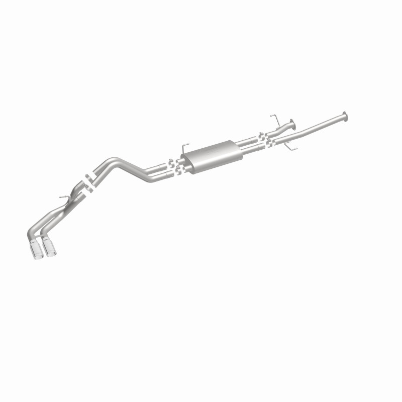 Toyota Tundra Performance Exhaust - Dual Same Side Behind Passenger Rear Tire - Magnaflow - Street Series Cat-Back, 15306 - Polished - `14-`21