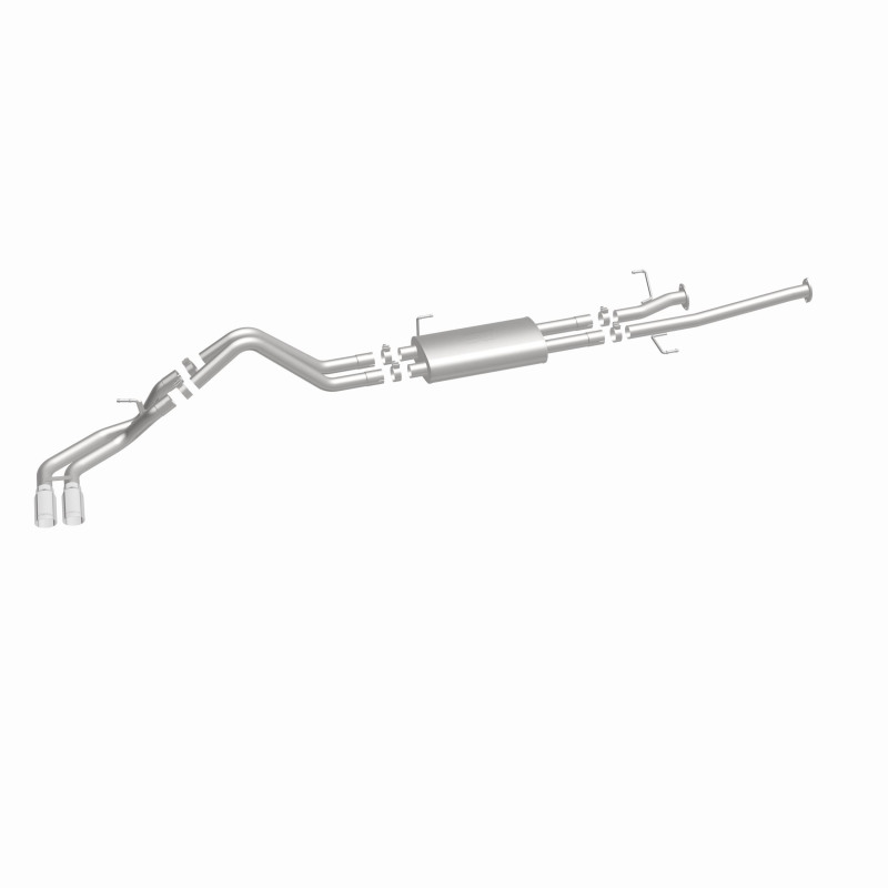 Toyota Tundra Performance Exhaust - Dual Same Side Behind Passenger Rear Tire - Magnaflow - Street Series Cat-Back, 15306 - Polished - `14-`21