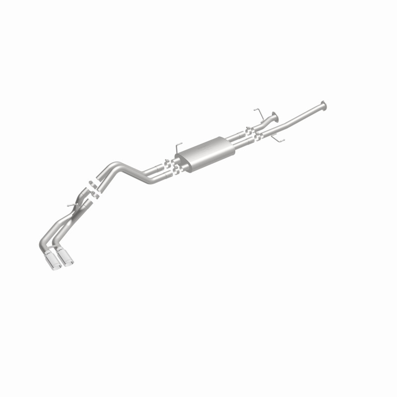 Toyota Tundra Performance Exhaust - Dual Same Side Behind Passenger Rear Tire - Magnaflow - Street Series Cat-Back, 15306 - Polished - `14-`21