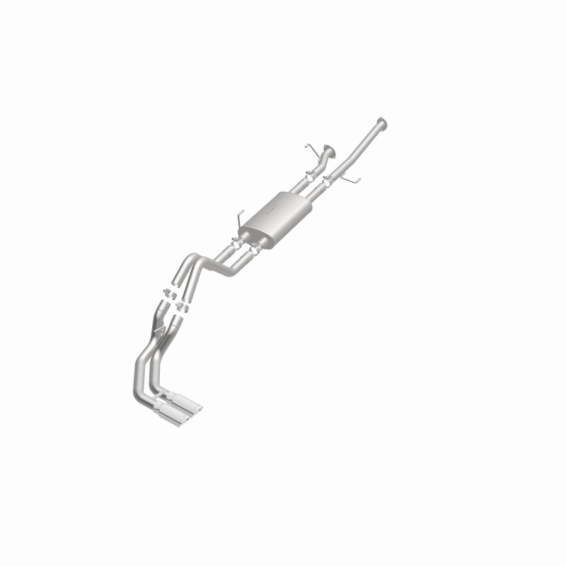Toyota Tundra Performance Exhaust - Dual Same Side Behind Passenger Rear Tire - Magnaflow - Street Series Cat-Back, 15306 - Polished - `14-`21