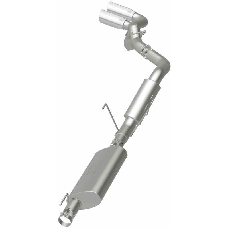 Ram 2500 Performance Exhaust - Dual Same Side Behind Passenger Rear Tire - Magnaflow - Cat Back Street Series - Polished - `14-`25