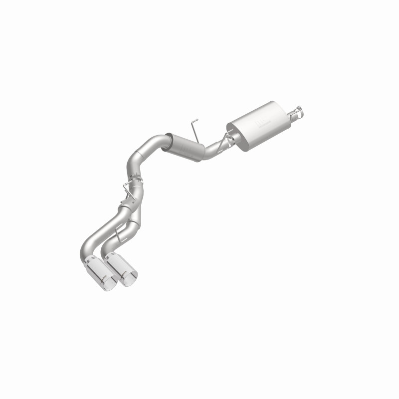 Ram 2500 Performance Exhaust - Dual Same Side Behind Passenger Rear Tire - Magnaflow - Cat Back Street Series - Polished - `14-`25