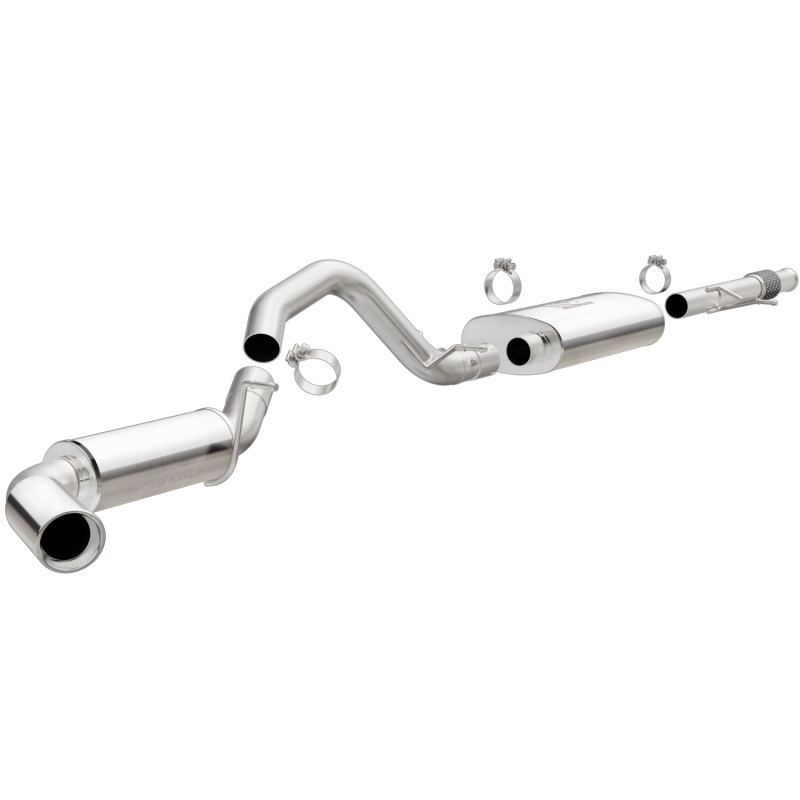 GMC Yukon Performance Exhaust - Single Passenger Side Rear - Magnaflow - Street Series Cat Back - Polished - 2015