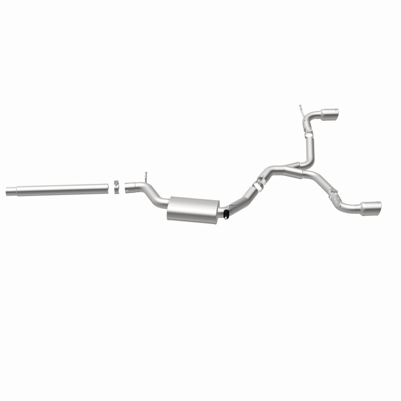 Volkswagen GTI Performance Exhaust - Magnaflow - Cat Back, Dual Split Rear Exit - Polished - `15-`17