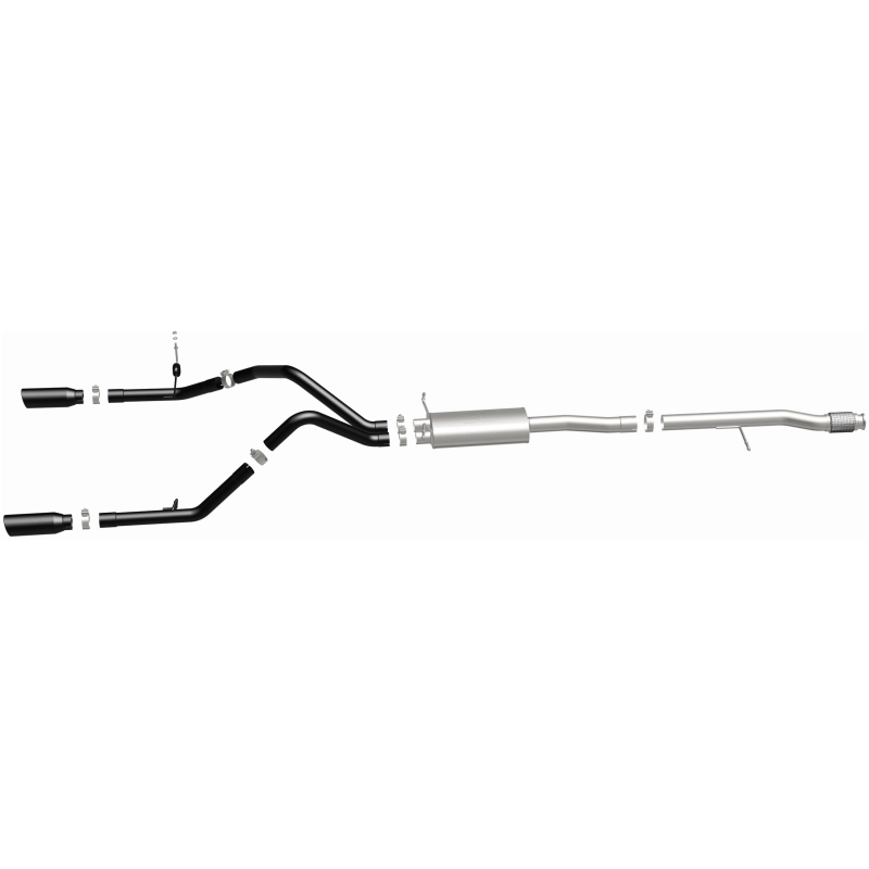 GMC Sierra Performance Exhaust - Magnaflow - Cat Back, Street Series - Black - `14-`15
