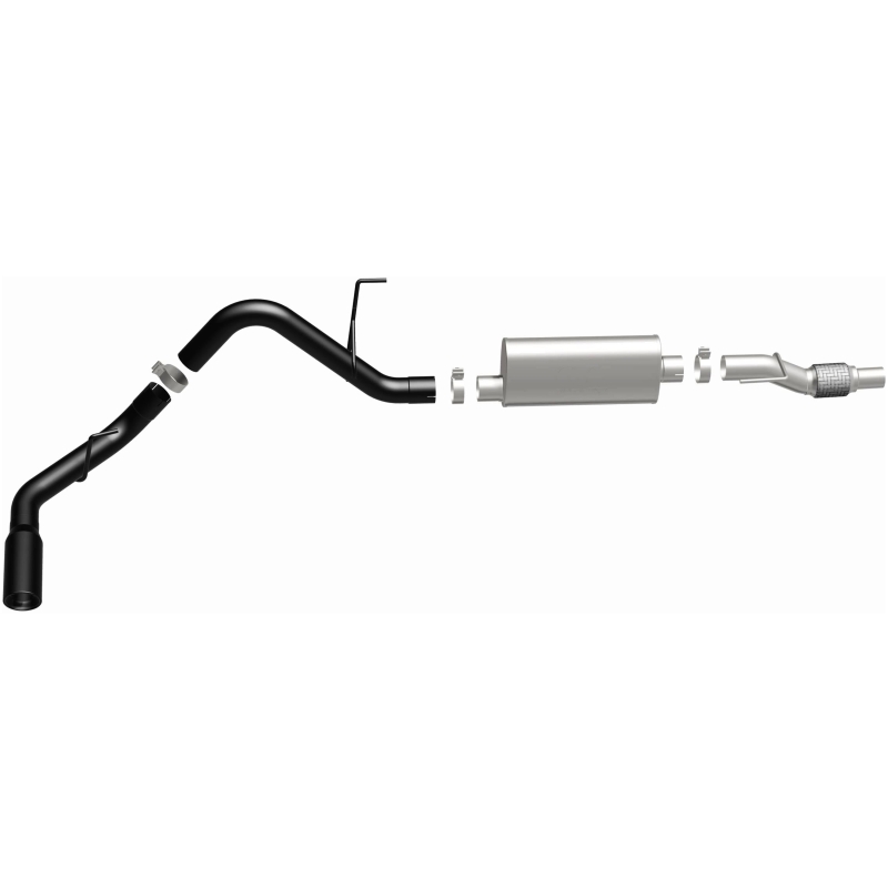 Ford F-150 Performance Exhaust - Single Side Exit Rear - Magnaflow - Cat Back - Black - `11-`14