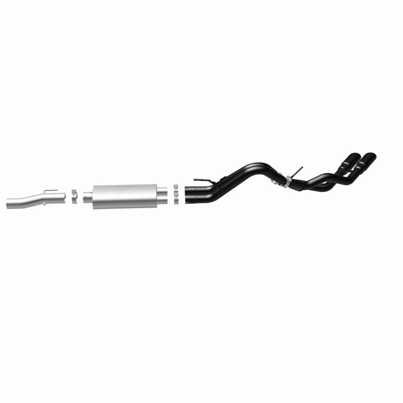 Ford F-150 Performance Exhaust - Magnaflow - Cat Back, Dual Same Side Exit, Street Series - Black - `10-`14