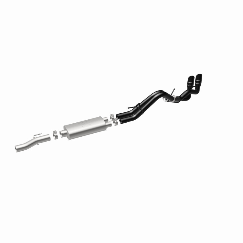 Ford F-150 Performance Exhaust - Magnaflow - Cat Back, Dual Same Side Exit, Street Series - Black - `10-`14