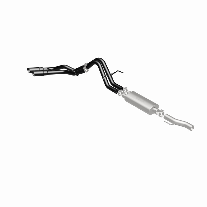 Ford F-150 Performance Exhaust - Magnaflow - Cat Back, Dual Same Side Exit, Street Series - Black - `10-`14