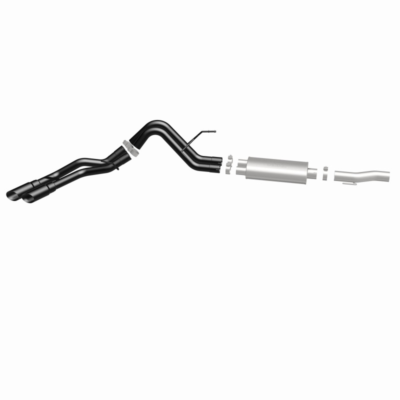 Ford F-150 Performance Exhaust - Magnaflow - Cat Back, Dual Same Side Exit, Street Series - Black - `10-`14