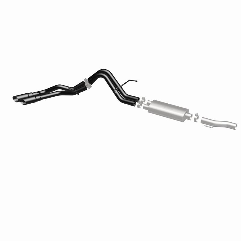 Ford F-150 Performance Exhaust - Magnaflow - Cat Back, Dual Same Side Exit, Street Series - Black - `10-`14