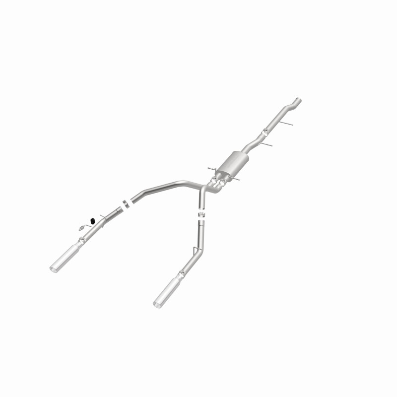 Chevrolet Silverado Performance Exhaust - Rear - Magnaflow - Street Series Cat Back - Polished - `10-`27