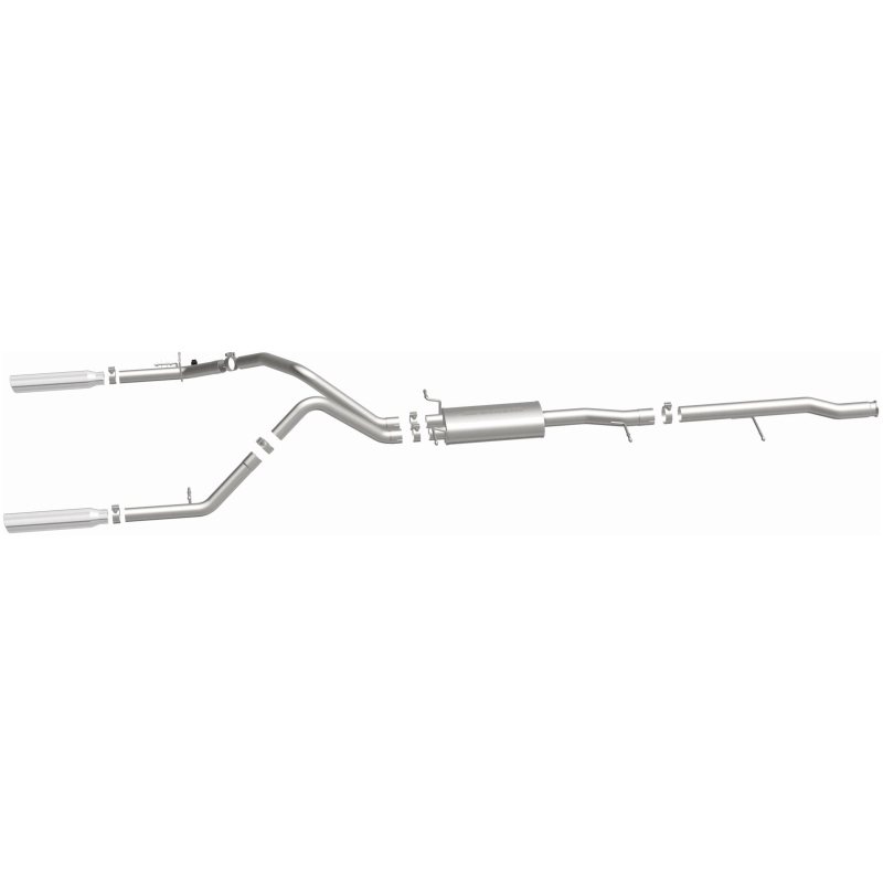 Chevrolet Silverado Performance Exhaust - Rear - Magnaflow - Street Series Cat Back - Polished - `10-`27