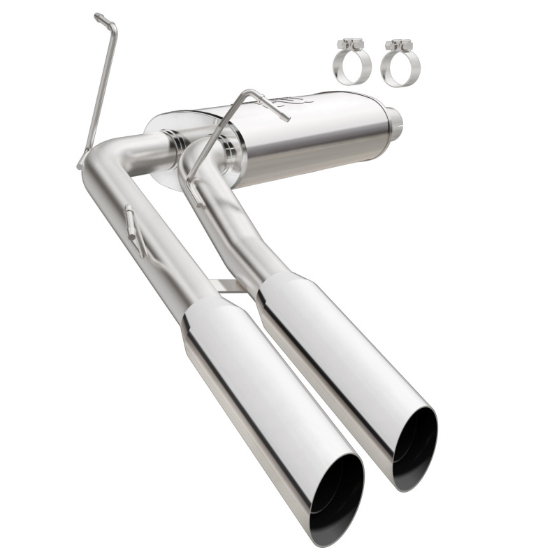 Ford F-150 Performance Exhaust - Rear - Magnaflow - Cat Back, Street Series, Dual Same Side Exit - Polished - `99-`03