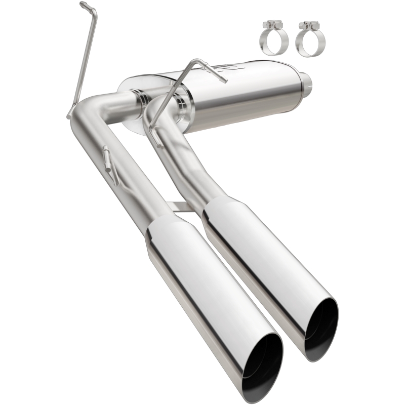 Ford F-150 Performance Exhaust - Rear - Magnaflow - Cat Back, Street Series, Dual Same Side Exit - Polished - `99-`03