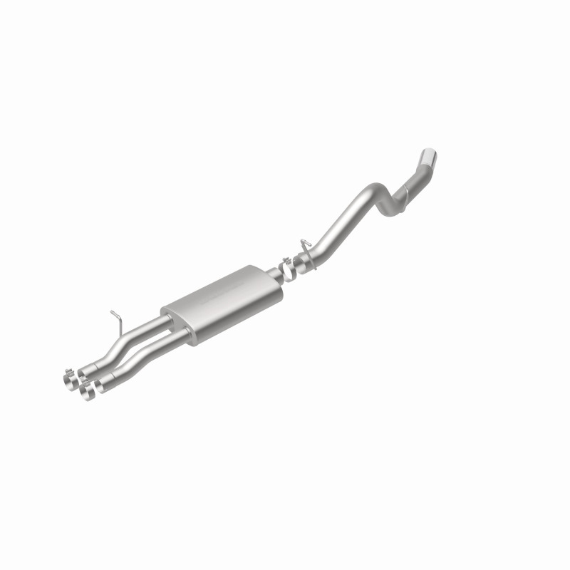 GMC 2500HD Performance Exhaust - Single Passenger Side Rear Exit - Magnaflow - Street Series Cat-Back - Polished - `00-`02