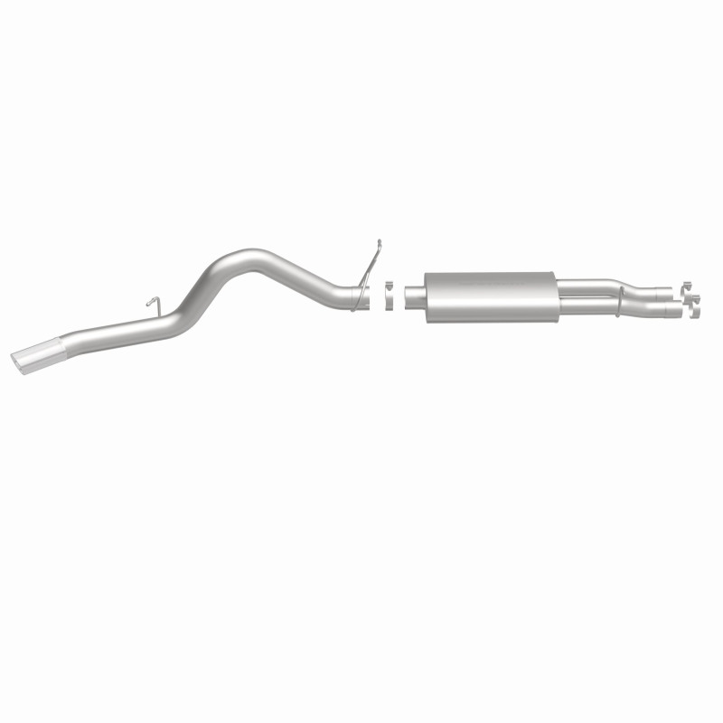 GMC 2500HD Performance Exhaust - Single Passenger Side Rear Exit - Magnaflow - Street Series Cat-Back - Polished - `00-`02