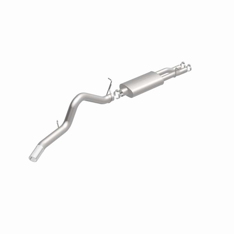 GMC 2500HD Performance Exhaust - Single Passenger Side Rear Exit - Magnaflow - Street Series Cat-Back - Polished - `00-`02