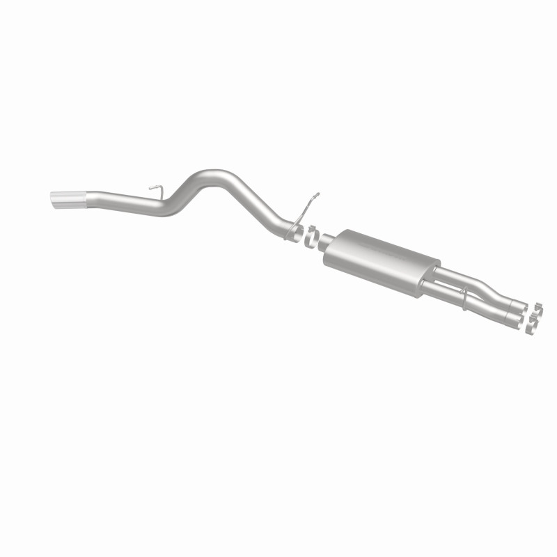GMC 2500HD Performance Exhaust - Single Passenger Side Rear Exit - Magnaflow - Street Series Cat-Back - Polished - `00-`02