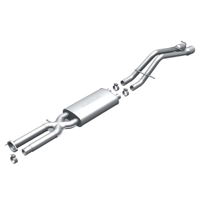 Hummer H2 Performance Exhaust - Passenger Side Rear - Magnaflow - Cat Back, Dual Straight with Polished Tips - `03-`06