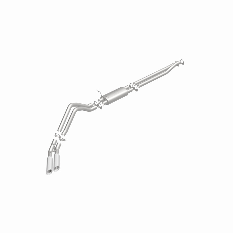 Ford F-150 Performance Exhaust - Dual Same Side Behind Passenger Rear Tire - Magnaflow - Street Series Cat-Back - Polished - `02-`03