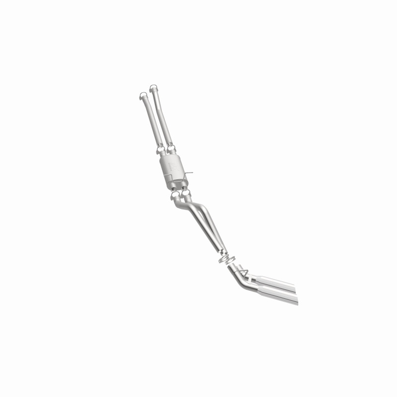 Ford F-150 Performance Exhaust - Dual Same Side Behind Passenger Rear Tire - Magnaflow - Street Series Cat-Back - Polished - `02-`03