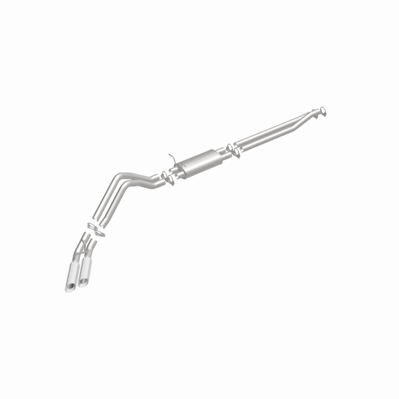 Ford F-150 Performance Exhaust - Dual Same Side Behind Passenger Rear Tire - Magnaflow - Street Series Cat-Back - Polished - `02-`03
