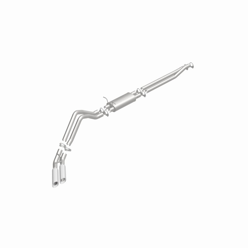 Ford F-150 Performance Exhaust - Dual Same Side Behind Passenger Rear Tire - Magnaflow - Street Series Cat-Back - Polished - `02-`03