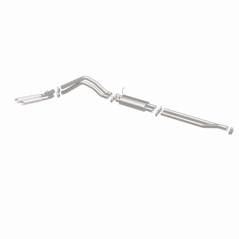 Ford F-150 Performance Exhaust - Dual Same Side Behind Passenger Rear Tire - Magnaflow - Street Series Cat-Back - Polished - `02-`03