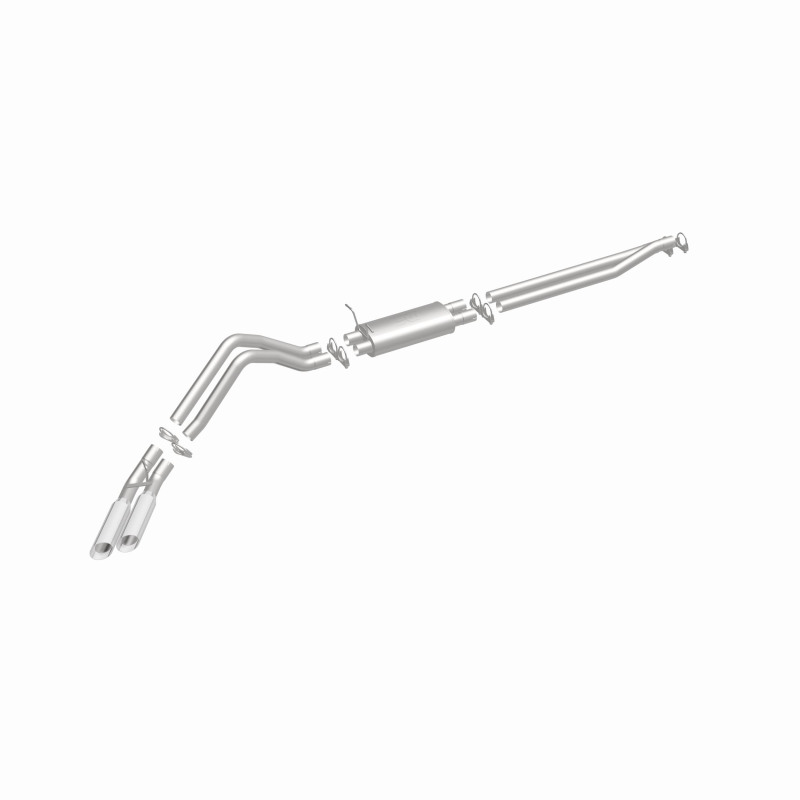 Ford F-150 Performance Exhaust - Dual Same Side Behind Passenger Rear Tire - Magnaflow - Street Series Cat-Back - Polished - `02-`03
