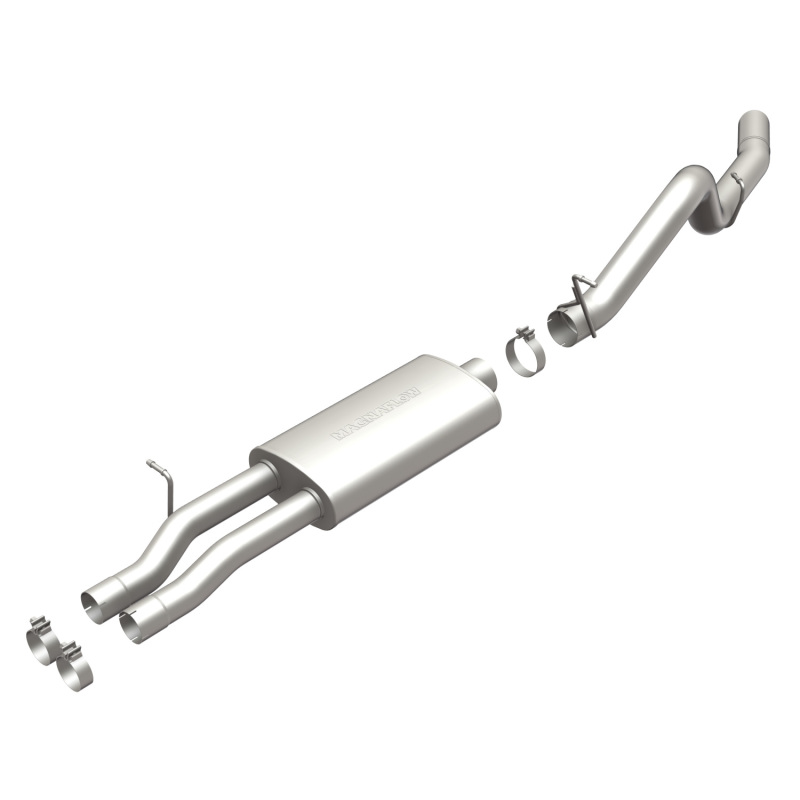 GMC Sierra 2500HD Performance Exhaust - Single Rear Exit - Magnaflow - Street Series Cat-Back - Polished - 2003