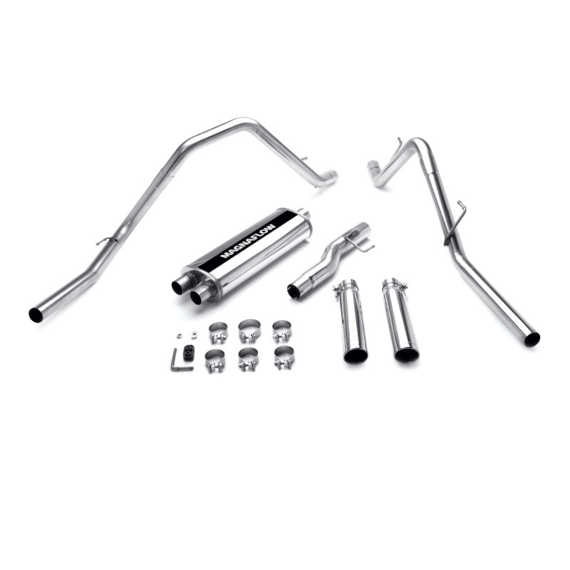 Dodge Ram 1500 Performance Exhaust - Rear - Magnaflow - Street Series Cat Back - Polished - `02-`03 Dodge Ram 1500 Performance Exhaust - Rear - Magnaflow - Street Series Cat Back - Polished - `02-`03