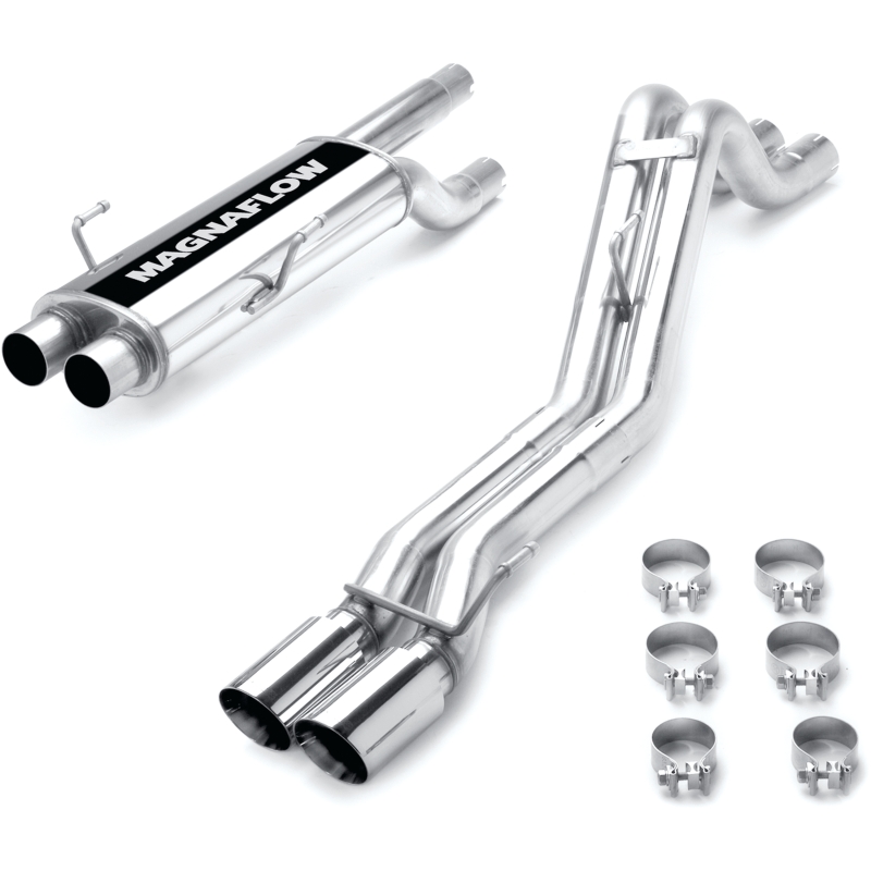 Dodge Ram 1500 Performance Exhaust - Passenger Side Rear - Magnaflow - Cat Back, Street Series - Polished - `04-`05