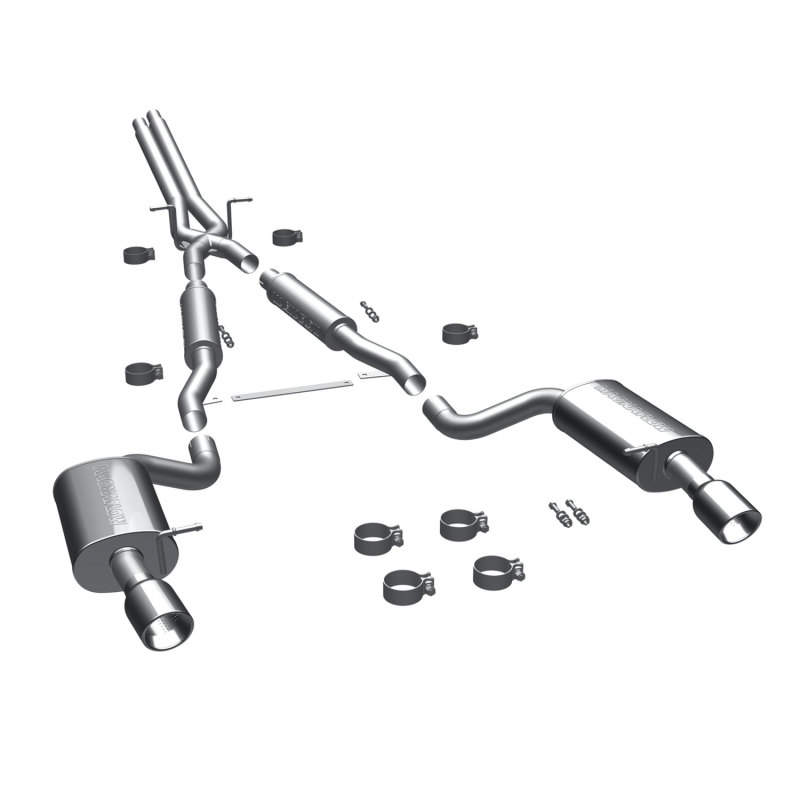 Audi A6 Quattro Performance Exhaust - Rear - Magnaflow - Cat Back, Dual Split Rear Exit, 4in. Angle Cut Tips - Polished - `00-`04 Audi A6 Quattro Performance Exhaust - Rear - Magnaflow - Cat Back, Dual Split Rear Exit, 4in. Angle Cut Tips - Polished - `00-`04