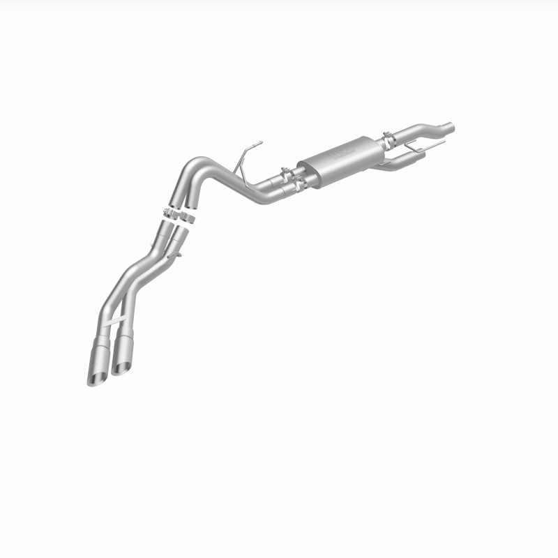 Ford F-150 Performance Exhaust - Dual Same Side Behind Passenger Rear Tire - Magnaflow - Street Series Cat Back - 2009