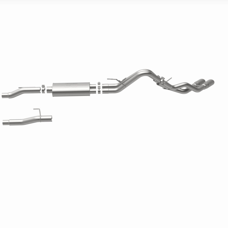 Ford F-150 Performance Exhaust - Dual Same Side Behind Passenger Rear Tire - Magnaflow - Street Series Cat Back - 2009