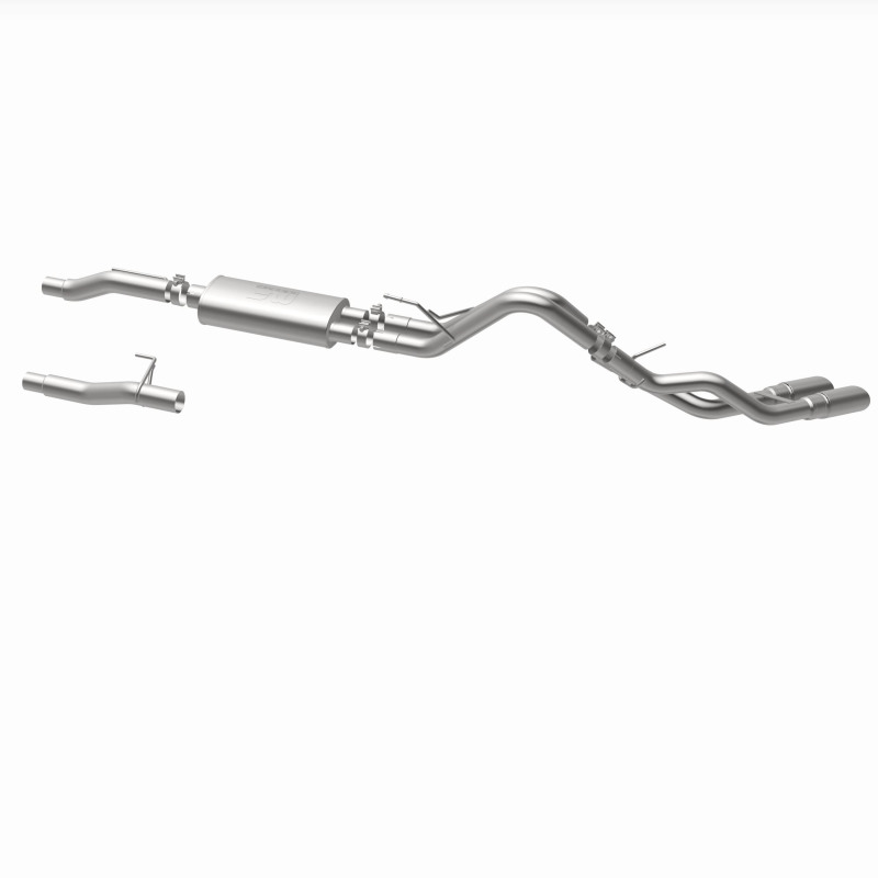 Ford F-150 Performance Exhaust - Dual Same Side Behind Passenger Rear Tire - Magnaflow - Street Series Cat Back - 2009